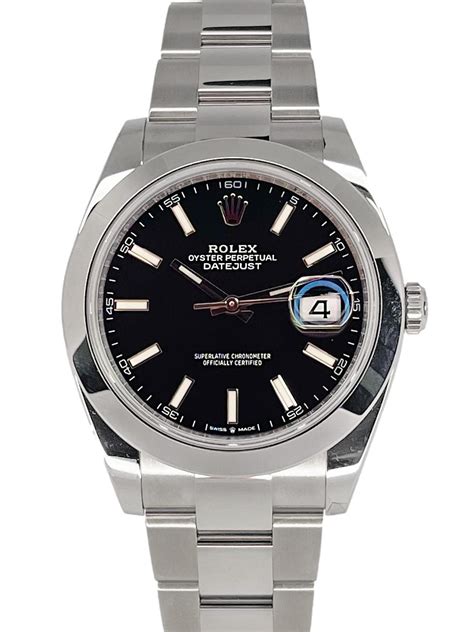 rolex datejust 41 black oyster|rolex datejust price chart.